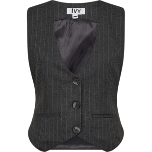 IVY Copenhagen -Alanis vest Pin stripe grey